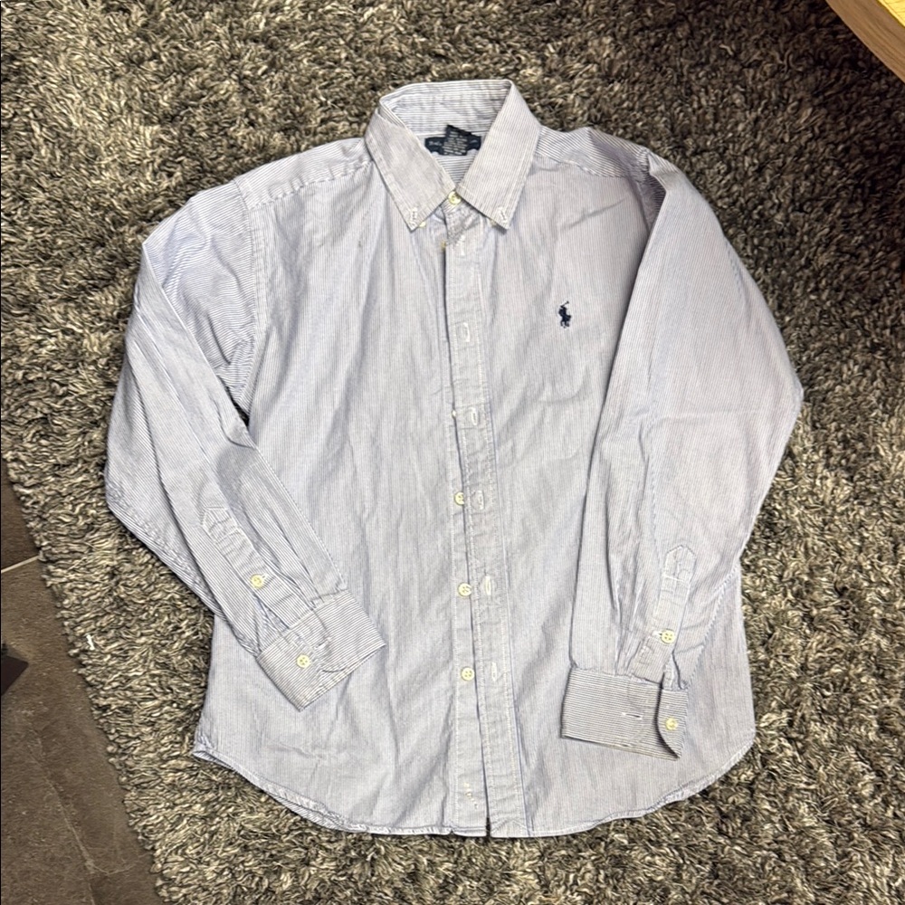 Polo by Ralph Lauren Boys Blue Pinstriped Shirt